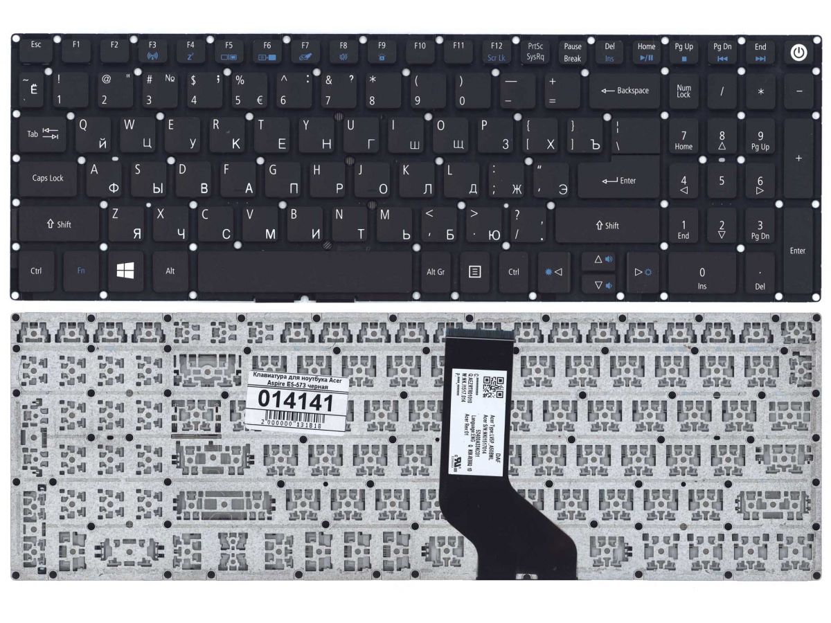 Клавиатура для Acer Aspire E5-522, E5-573, E5-722